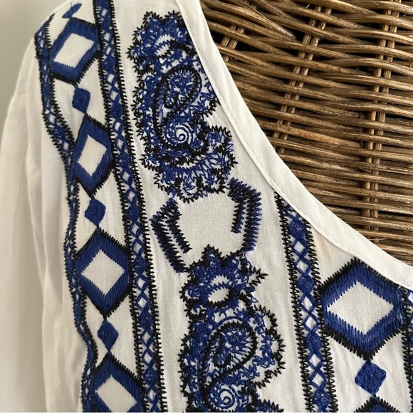 Embroidered Peasant Blouse , Sz XL - Picture 5 of 9